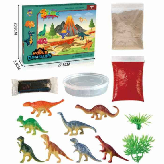 Dinosaur with space sand suit